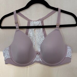 Soma Mauve Lace-Back Bra